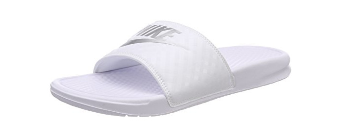 Moda Nike Wmns Benassi JDI, Chanclas para Mujer, Blanco