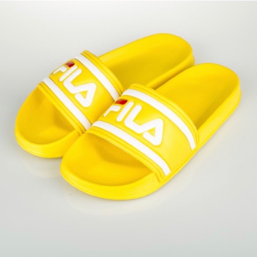 Moda Fila Morro Bay Zeppa F W Chanclas White Stripe