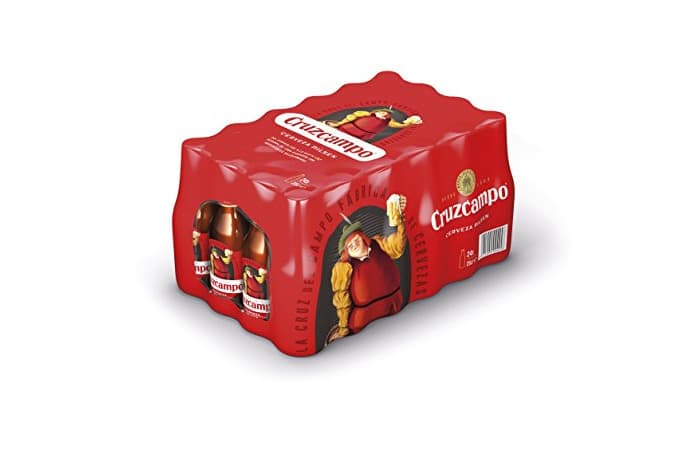 Product Cruzcampo Cerveza - Caja de 24 Botellas x 250 ml - Total