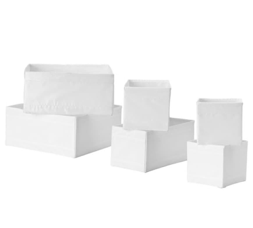 Moda SKUBB Caja, juego de 6 - blanco - IKEA