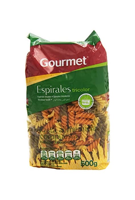 Product Gourmet Espirales Tricolor Pasta Alimenticia Compuesta