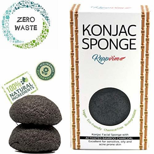 Beauty Esponja Konjac Orgánico con Carbón Activado