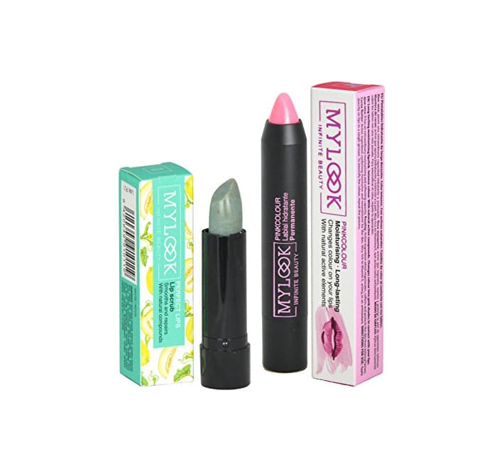 Belleza Pack Pintalabios Permanente Pinkcolour Pink Lady y Exfoliante de Labios Perfect Lips