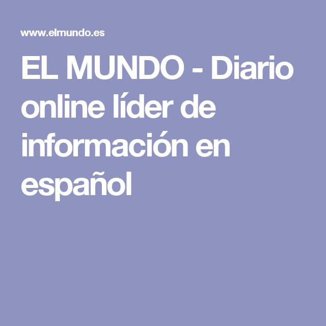 Fashion EL MUNDO - Diario online líder de información en español