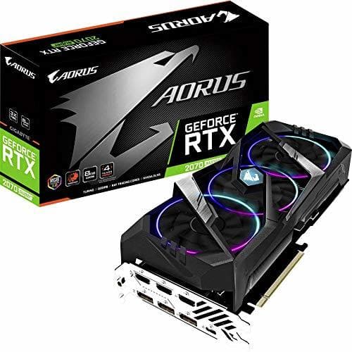 Electrónica Gigabyte Nvidia RTX2070 Super Aorus 8G Fan GDDR6 DP/HDMI PCI Express Tarjeta