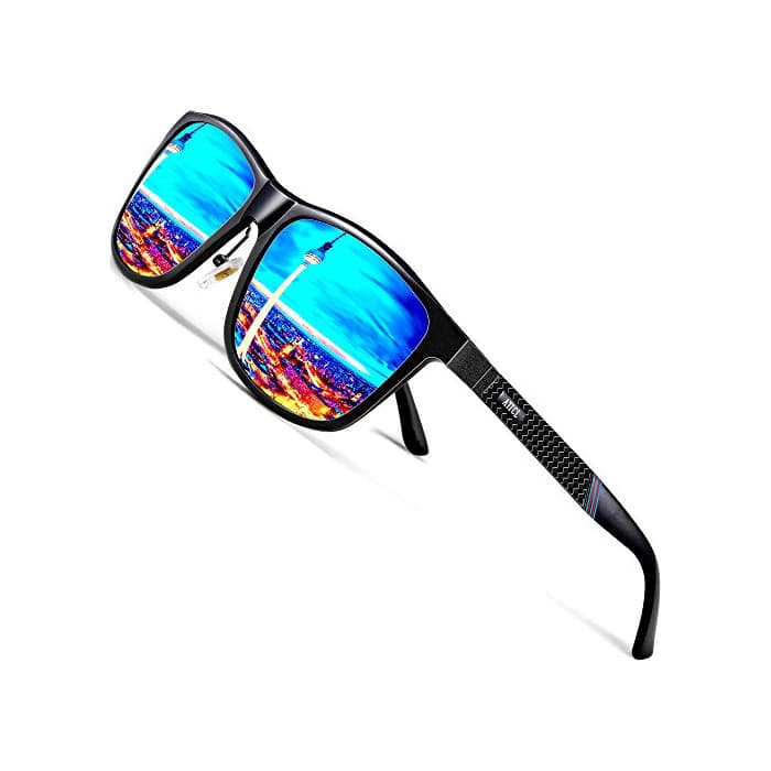 Producto ATTCL Gafas De Sol Hombre Polarizadas Retro Estructura De metal Al-Mg 858-8