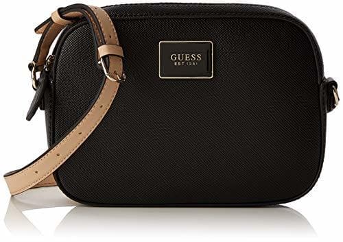 Fashion Guess - Kamryn Crossbody Top Zip, Mujer, Negro