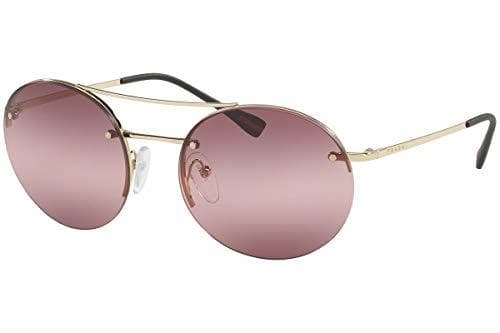 Moda Prada PS54RS gafas de sol w/rosa degradado lente ZVN6M0 SPS54R mujer oro