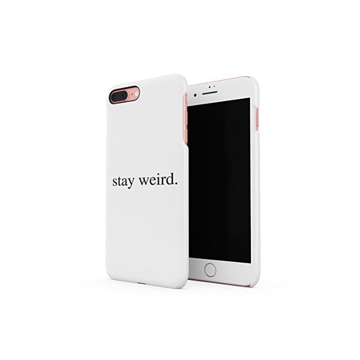 Electrónica Stay Weird White Tumblr Cool Swag Quote Hard Thin Plastic Phone Case