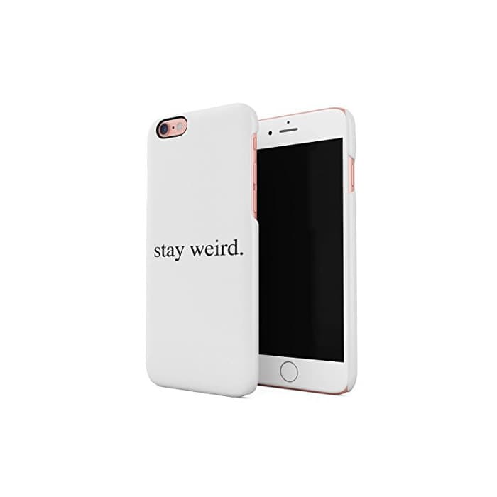 Electrónica Stay Weird White Tumblr Cool Swag Quote Hard Thin Plastic Phone Case