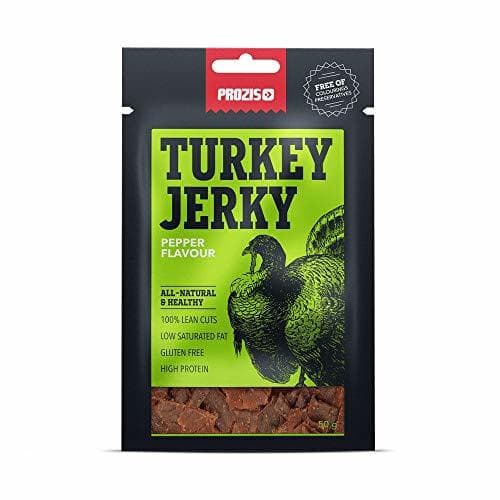 Belleza Prozis Carne de pavo deshidratada 50 g Con pimienta Aperitivo Sabroso Natural