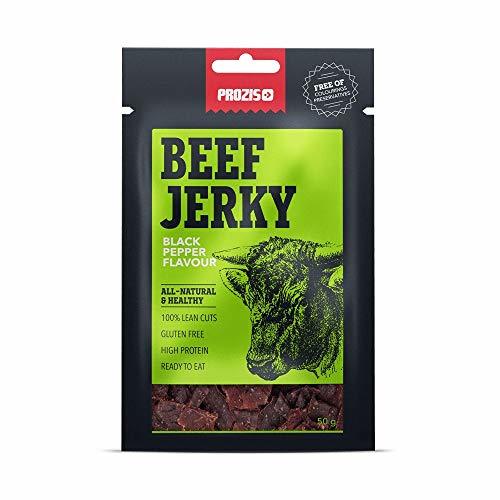 Belleza Prozis Carne de vacuno deshidratada 50 g Con pimienta Carne Deshidratada Baja