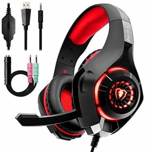 Electrónica Auriculares Gaming Premium Stereo con Microfono para PS4 PC Xbox One, Cascos