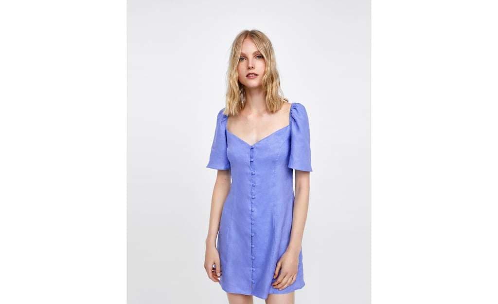 Moda vestido azul zara