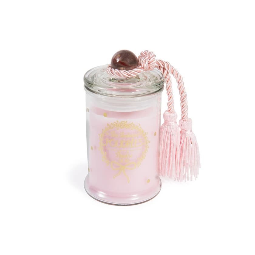 Producto Vela bombonera perfumada polvo de arroz rosa Al. 11 cm