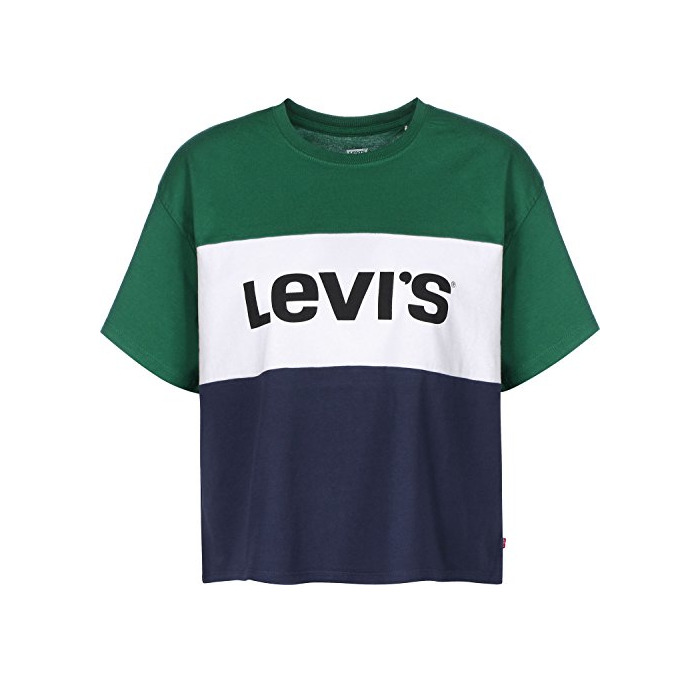 Fashion Levi's Colorblock W Camiseta Evergreen