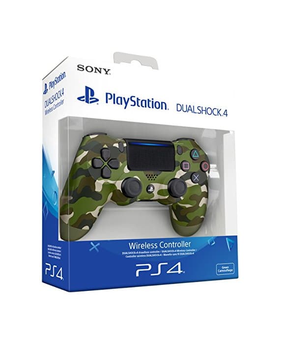 Electrónica Sony - Dualshock 4 V2 Mando Inalámbrico, Color Verde Camuflaje