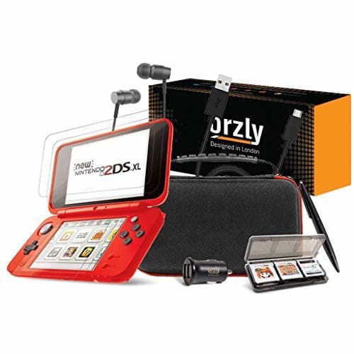 Electrónica ORZLY® Accesorios 2DSXL, Pack New Nintendo 2DS XL [Paquete Incluye: Cargador de