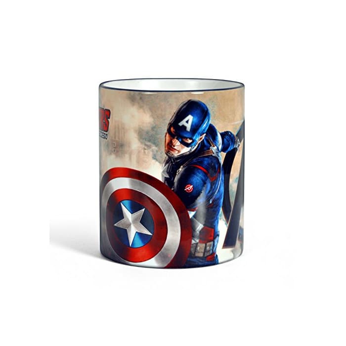 Product Elbenwald Vengadores Edad de Ultron Capitán América Taza Taza de café El