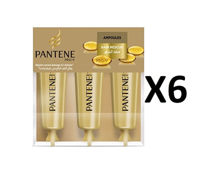 Beauty Pantene Pro-V humedad renovación pelo ampolla de rescate 3 x 15 ml – pack de 6