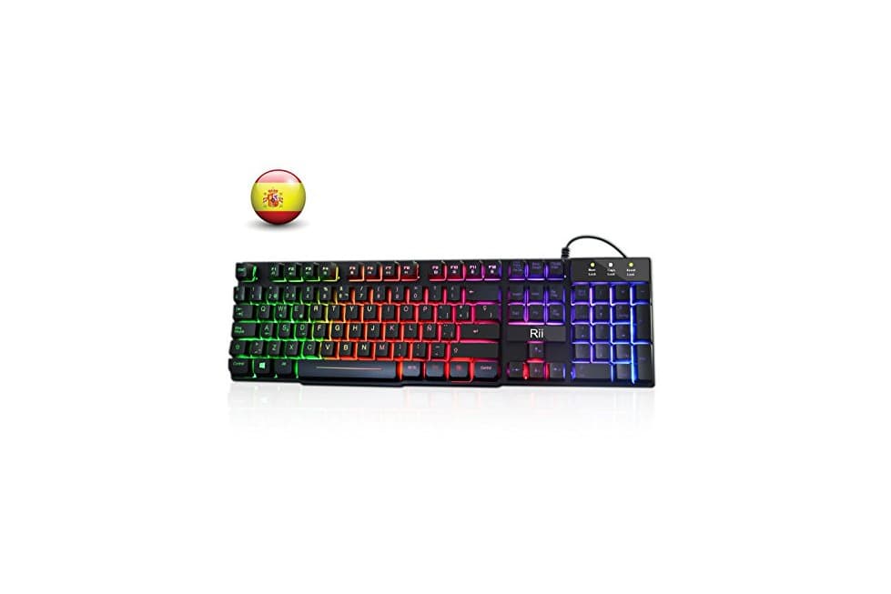 Electrónica Rii RK100+ Novedoso Teclado USB Retroiluminado