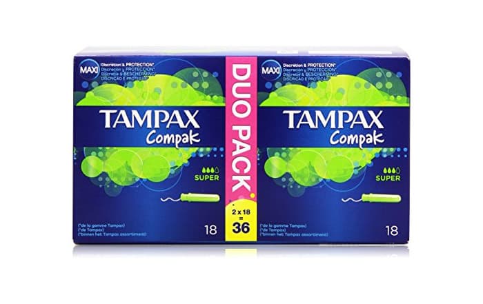 Belleza Tampax Compak Tampon con Aplicador Retráctil Compacto