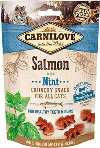 Product Carnilove Crunchy Snack Salmon & Mint Premios para Gato 50G - Paquete