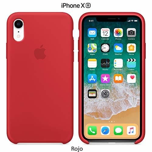 Electrónica Funda Silicona para iPhone XR Silicone Case, Textura Suave, Forro Microfibra