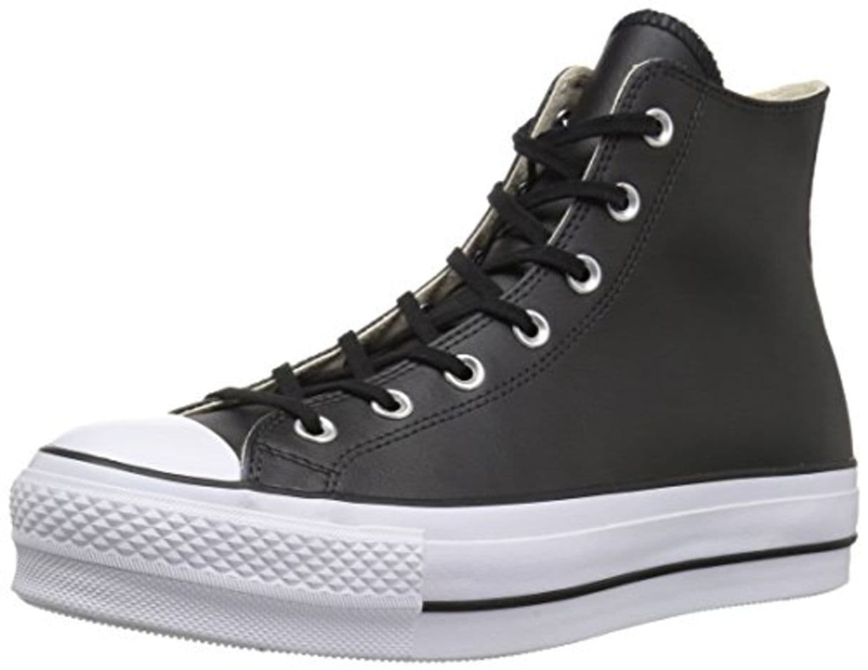 Product Converse Chuck Taylor CTAS Lift Clean Hi, Zapatillas Altas para Mujer, Negro