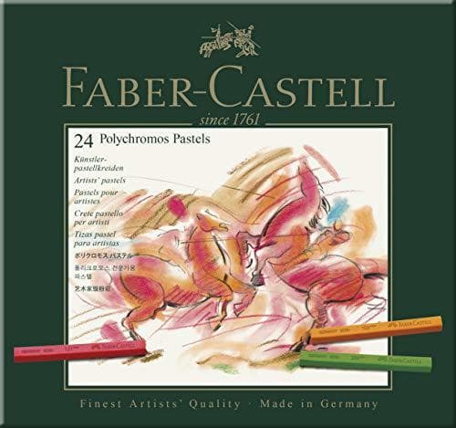 Home Faber-Castell 128524 - Estuche de cartón con 24 tizas pastel