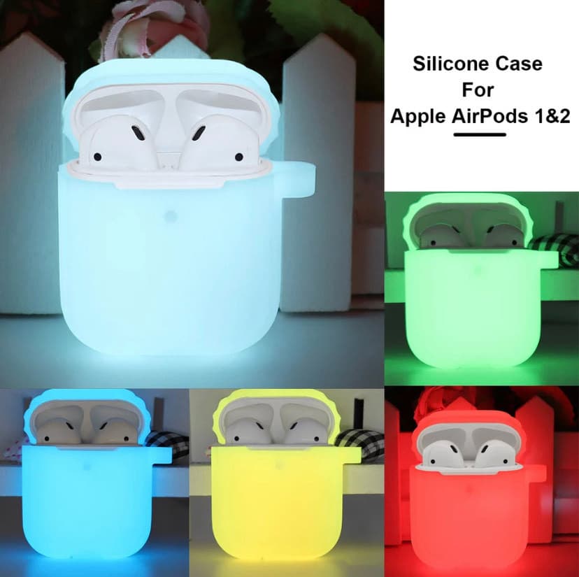 Product Funda airpods que brilla en la oscuridad