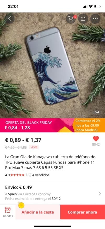 Moda Funda "La gran Ola"