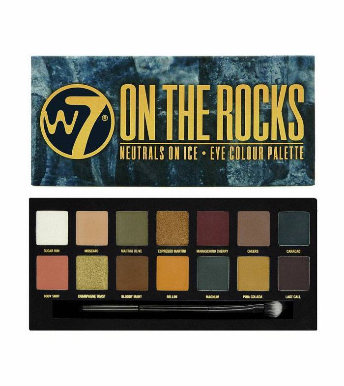 Beauty W7 En Las Rocas Naturals sobre hielo ojos paleta de colores