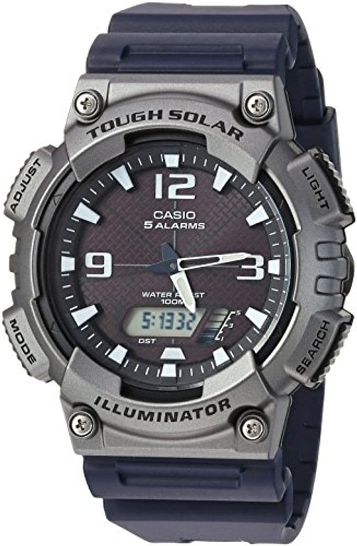 Product Casio Men's 'Tough Solar' Quartz Resin Casual Watch, Color:Black