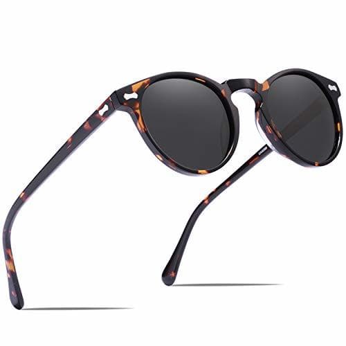 Fashion Carfia Vintage Polarizadas Gafas de Sol Mujer Hombre UV400 Protección para Viajes