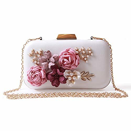 Product EVEOUT Bolso de Novia con Cuentas Flor Perlas para Novias