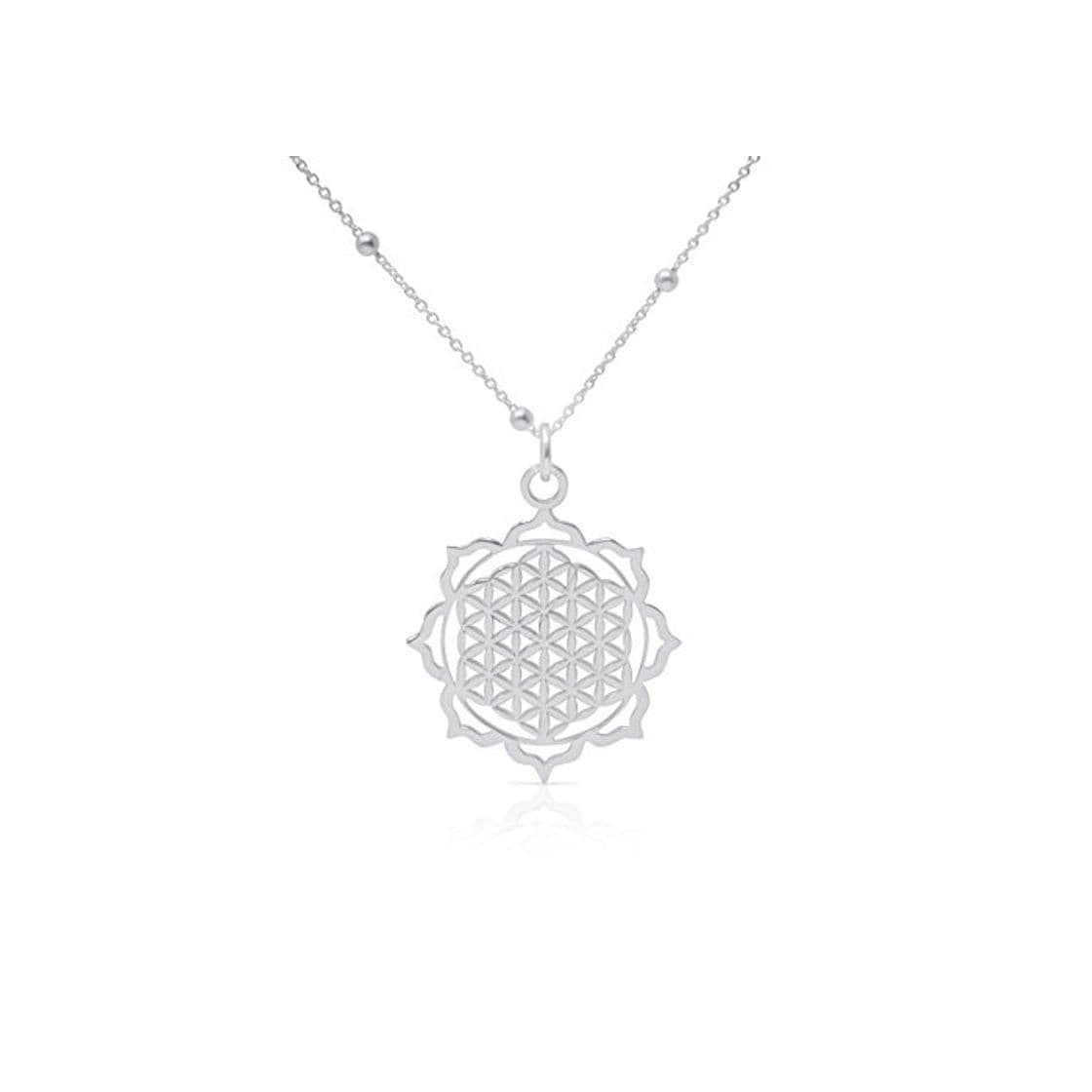 Producto WANDA PLATA, Collar Flor de la Vida para Mujer, Colgante Plata de