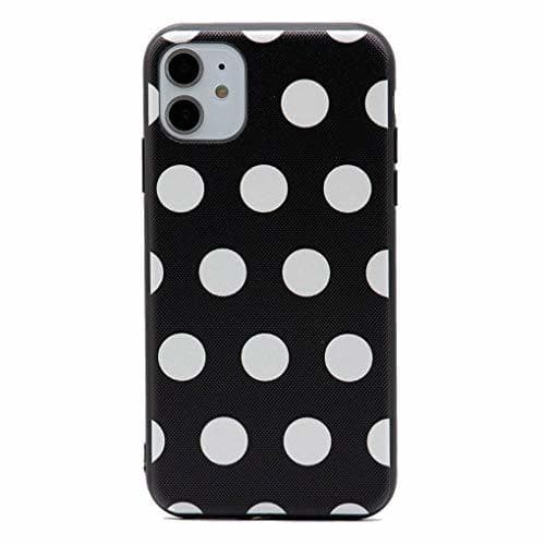 Product Keyihan Funda para iPhone 11 Carcasa para Chicas Blanco Negro Estilo Simple