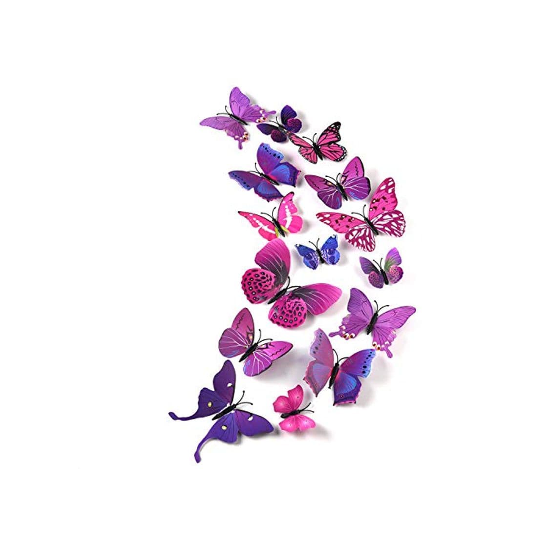 Product TUPARKA 36 Piezas Mariposa 3D Pegatinas de pared Mariposas de pared Accesorios