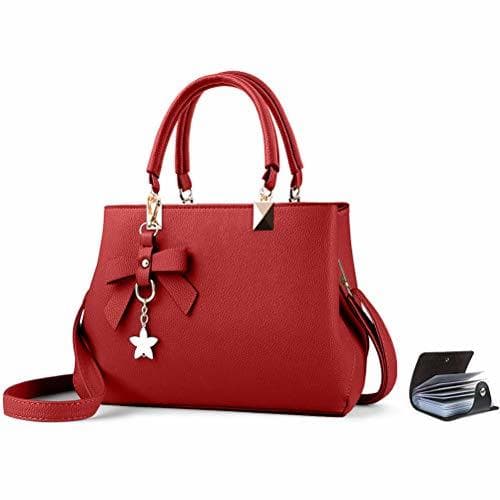 Product URAQT Bolsos de Mujer, Bolso Señora Tote, PU Piel Bolso de Hombro