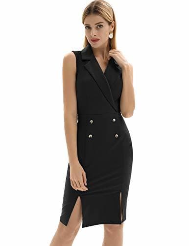 Product GRACE KARIN Vestido de Mujer Negro para Ceremonia Elegante y Formal con