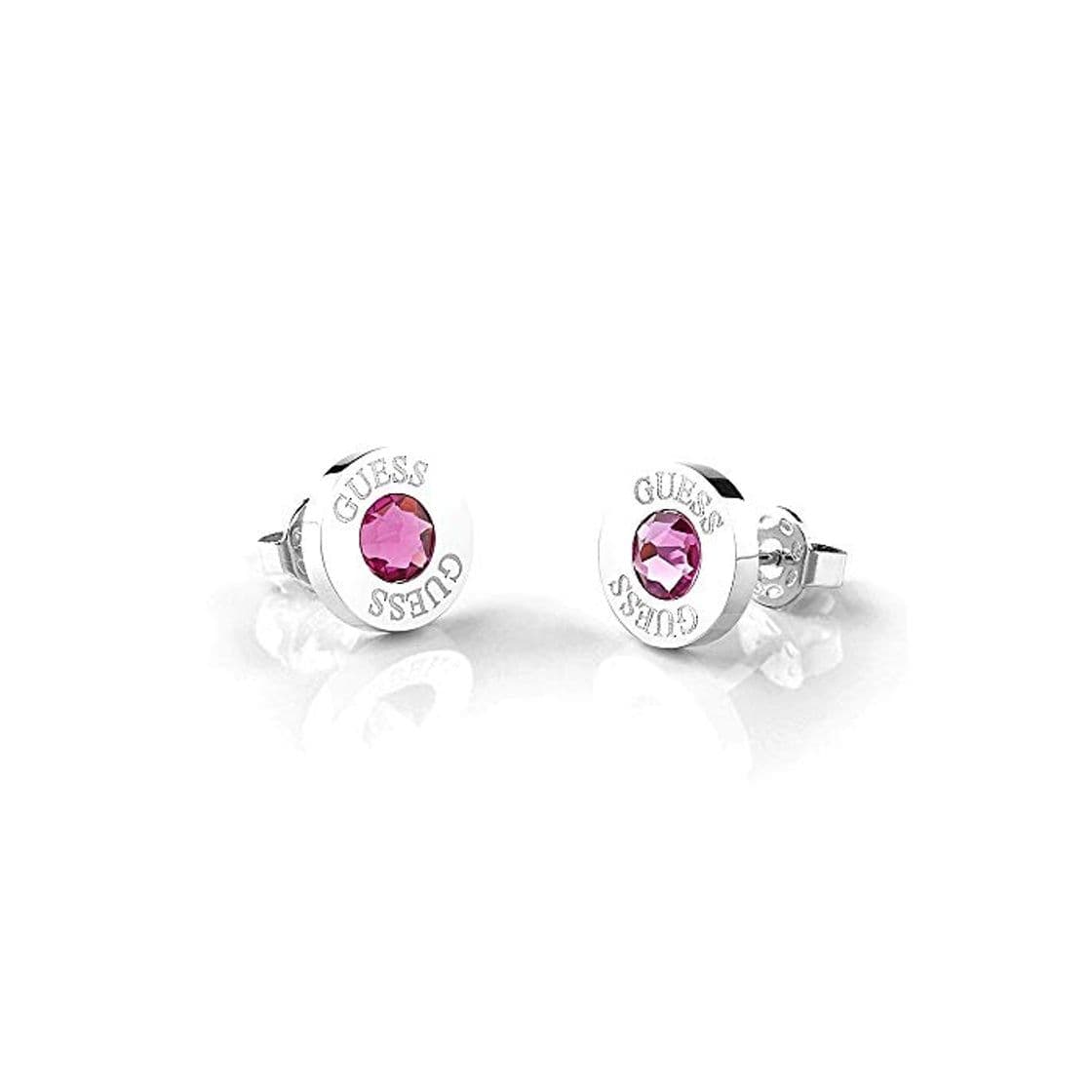 Fashion Pendientes Guess Shiny Crystals rosa acero inoxidable quirúrgico chapados rodio UBE78100 [AC1153]