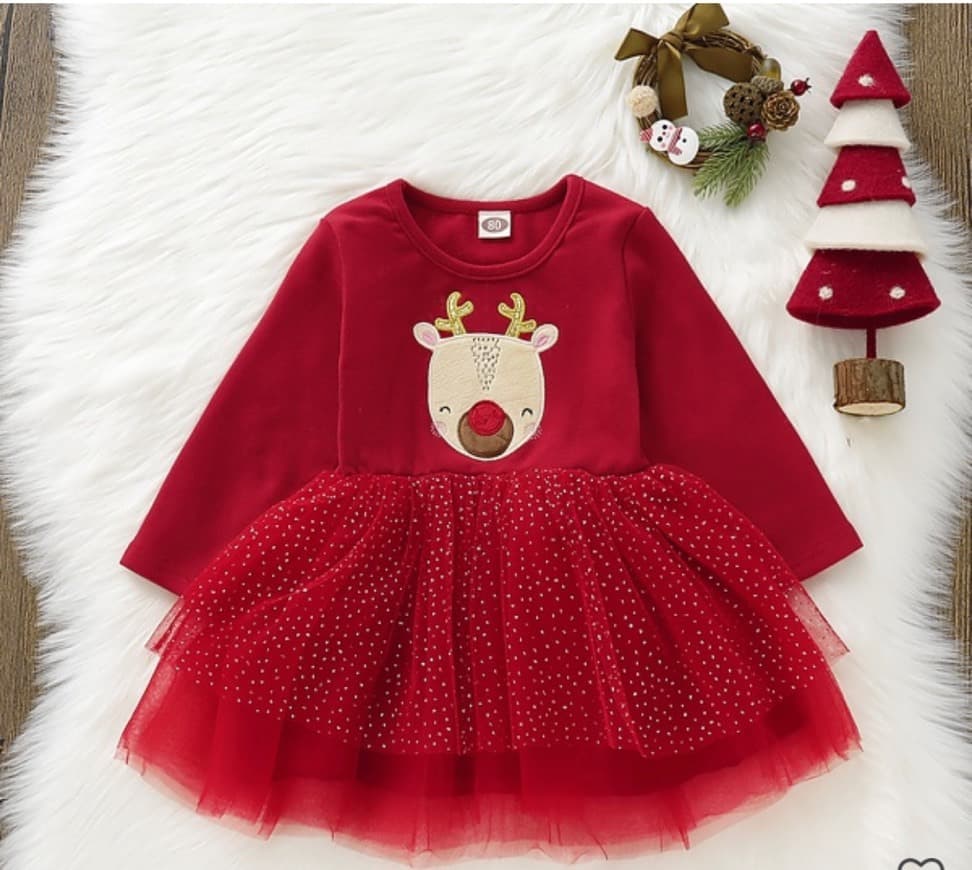 Moda Vestido navidad bebé