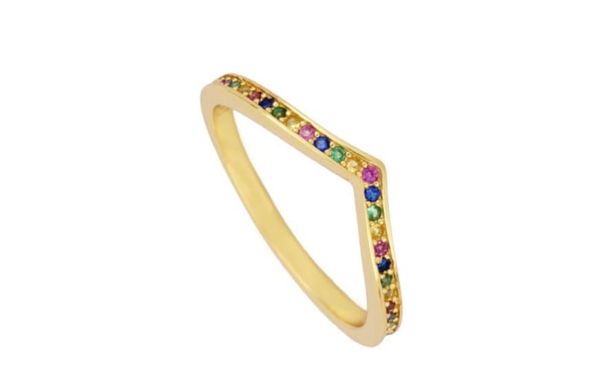 Fashion Anillo de colores 