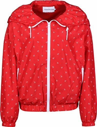 Fashion Calvin Klein Beach Windbreaker, Chaqueta Impermeable para Mujer, Rosa