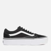 Fashion Vans Ward Platform Canvas Zapatillas Mujer, Negro