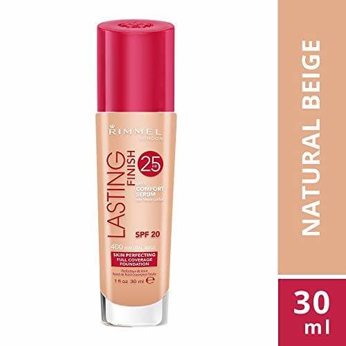 Beauty Rimmel London Lasting Finish Foundation 25H Base de Maquillaje Tono 400 Natural