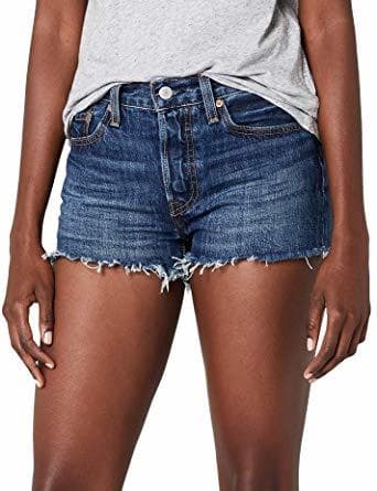 Moda Levi's 501 Short, Pantalones Cortos para Mujer, Azul