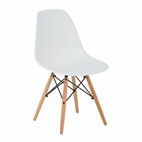 Elemento de la categoría hogar SKLUM Silla Scand Blanco Madera Natural Comedor