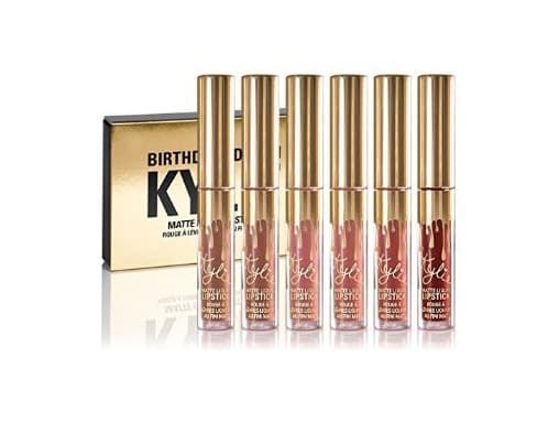 Home Hehilark Kylie Holiday Edition 12 Piezas Kit de Brillo de Labios Mate